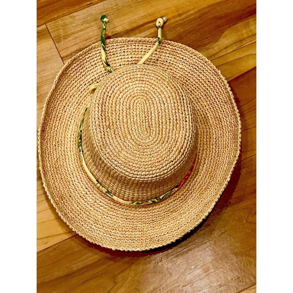Scala Collection Colezione Women’s Brim Woven Natural Straw Sun Hat One Size